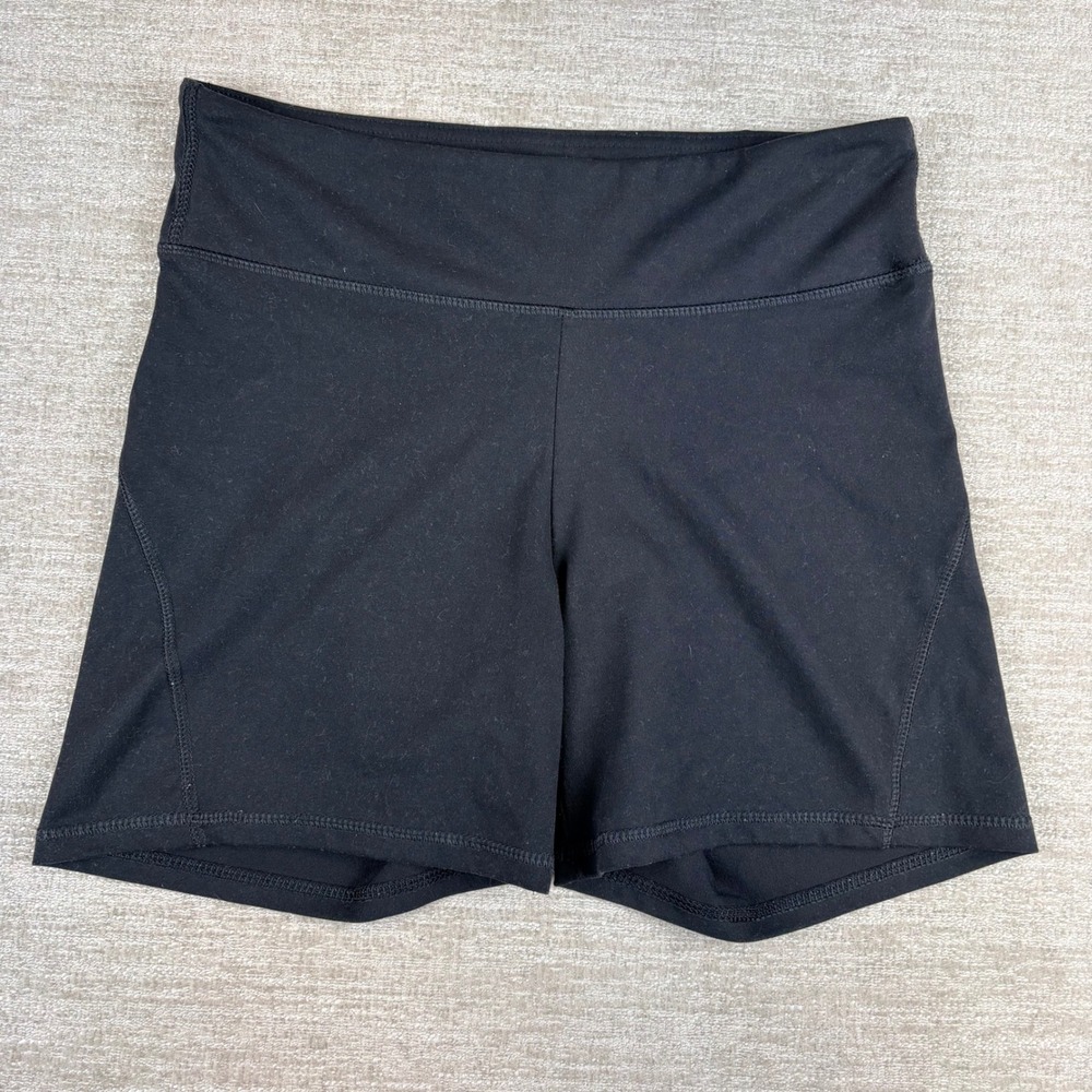 Marika Tek Compression Yoga Shorts Womens M Black Active Gym Pilates Athleisure
